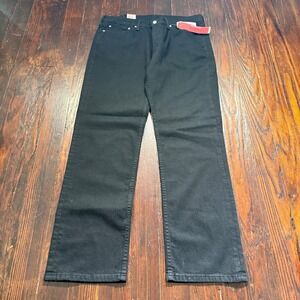 Levis 514 Jeans Mens 36x32 Black Straight Fit Stretch NWT Performance NEW